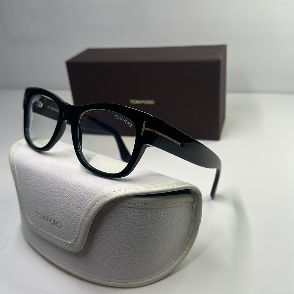 Tom Ford Black Eyewear with White Case
